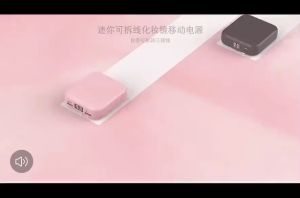 PowerBank Mirror Power Bank 20000Mah 2in1 Cute Pink Power Bank w/ Make Up Mirror Cermin Powerbank Black White powerbank
