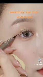 Eyeliner Pena Slim Tahan Air Cepat kering Eyeliner Riasan Mata Tanpa Eyebrow Eyelash Pen Liquid Eyeliner