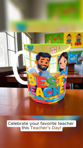 Inner Coated Teachers Day Mug Gift Mug for teacher with Box 11oz