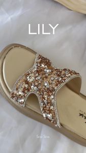 Lily Sandal Selop Platform Sara Sara Wanita Murah Kekinian Terbaru Sendal Perempuan 4cm Sehari-hari