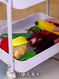 IKEA Versatile Aluminum Kitchen Cart with Wheels - Durable Multi-Compartment Storage Trolley for Kitchen Organization