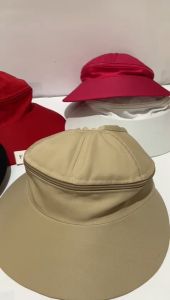Topi Senam Caddy Visor Wanita Pakai Resleting Anti Sinar Matahari