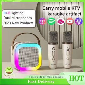 K12 Dual Microphone Bluetooth Speaker Wireless Professional 3D Sound Portable High-end Audio For KTV Karaoke