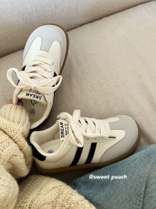 Retro Sweet Peach Planet Womens Deqin Shoes Summer Breathable Versatile Thick Bottom Casual White Sneakers Fashionable Leisure