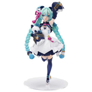 Bandai | Hatsune Miku 20cm Neko T-Shirt Ver. Anime Action Figure - Cute Kawaii Desktop Figurine Girl Model Toy Gift