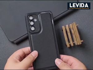 Softcase Leather Pro Macaron Black Samsung A12 Samsung M12 Samsung M34 5G Samsung M54 5G