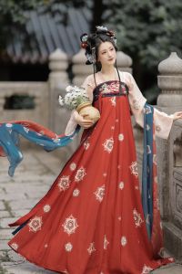 Tang Dynasty Hanfu Womens Chest-Length Cheongsam Original Adult Super Fairy Atmosphere Ancient Costume New Summer Ladies Ancient Style Daily Set