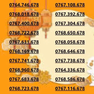 Sim Mobifone phong thủy 678 tài lộc phát triển bền vững sự nghiệp thăng tiến (CHƯA KÍCH HOẠT PHẢI ĐĂNG KÝ CHÍNH CHỦ )
