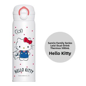 Hello Kitty | Cold Retention Stainless Steel Straw Cup for Students 500ml