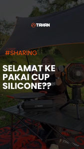 TAHAN Portable Silicone Folding Water Cup V2 320ml | Cawan Air Camping | -40C to 200C | BPA Free