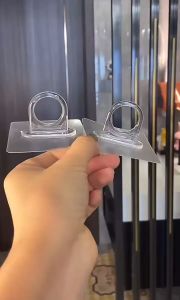 Transparent Ring Shower Gel Hook Sticker [MH_TAN]