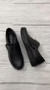 รองเท้าหุ้มส้นสีดำ รุ่น F 899 มีสายคาดปรับกระชับ พื้นนิ่ม เบาใส่สบาย เบอร์ 36-41