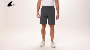 Shapershark Mens Casual Shorts: Golf Sports and Business Casual Shorts with Quick-Dry Fabric and Semi-Elastic Waistband