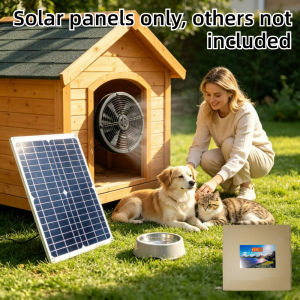 Outdoor Weather Resistant Solar Exhaust Ventilation Fan Kit 15W 25W Solar Driven Air Cooling Ventilation System for Greenhouse