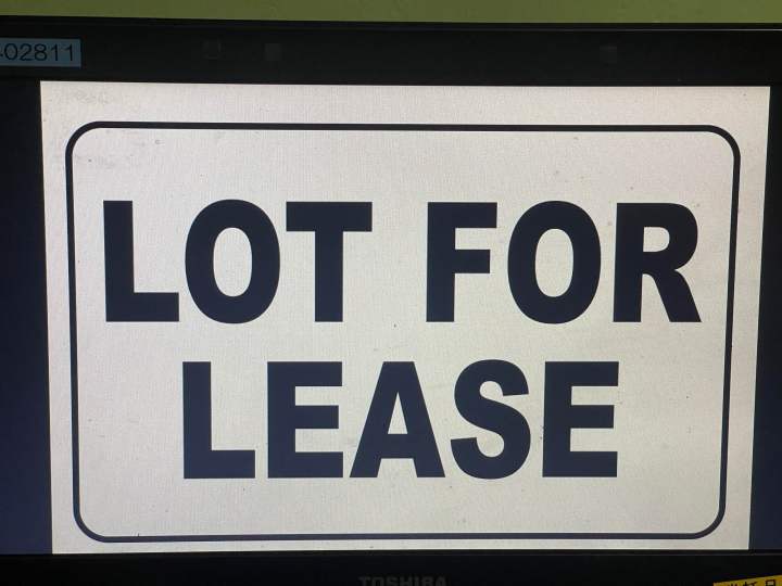 Lot for lease Made: By Hard PVC Plastic (like ATM and ID) 7.8x11 inches