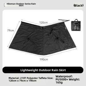 HIKEMAN | Lightweight Waterproof Half Rain Skirt for Hiking and Trekking