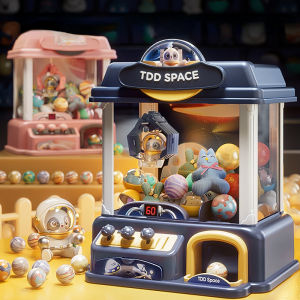 Claw Machine Toys for Kids Automatic Mini Doll Machines Children Coin Operated Play Arcade Game Interactive Toys Birthday Gifts