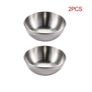 Stainless Steel Seasoning Sauce Dish Small Dish Dip Bowl Side Plates Butter Sushi Plate Vinegar Soy Dishes Kitchen Sauc