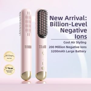 Wireless Ionic Cold Air High Crown Volume Hair Straightener & Curling Iron