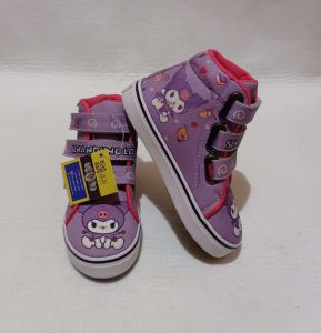 sepatu anak KUROMI ungu  | free  custom Cetak nama & foto