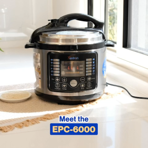 Astron EPC-6000 Electric Pressure Cooker - 6L Capacity | Multi-Function | Energy Efficient | Non-Stick Teflon Inner Pot | Extra Thick Body | 1000W