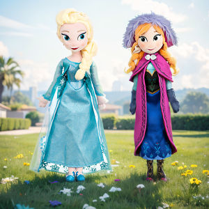 Anime Frozen Anna Elsa Olaf Dolls Snow Queen Princess Anna Elsa Doll Toys Stuffed  Plush Kids Playing Toys Christmas Gift