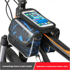 Waterproof Bike Frame Bag with Touchscreen Window Cycling Phone Bag Mountain Bike Top Tube Bag Cycling Accessories Bags