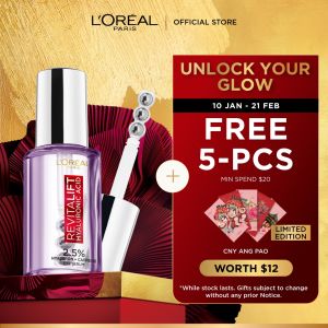 LOreal Paris Revitalift Eye Serum with 2.5% Hyaluronic Acid & Caffeine 4% Niacinamide-Targets Dark Circles 20ml