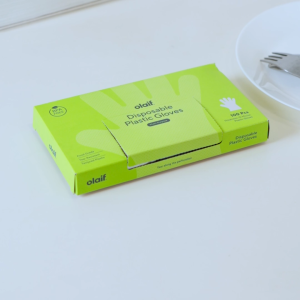 Olaif Daily Disposable Plastic Gloves - 100 pcs (15 micron) - Sarung Tangan Plastik