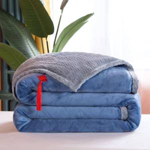 Gifted Winter Flannel Blanket Double Layer Thickening