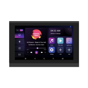 7 Inch Touch Screen Home Audio Bluetooth in Wall Amplifier Android Smart Control Panel 2 Zone Volume Music Player Sound System