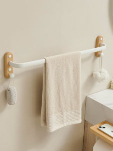 Giá Treo Khăn Tắm Treo Tường Không Cần Khoan Giá Treo Khăn Đơn Bằng Hợp Kim Nhôm Mạ Điện Chống Ăn Mòn Cho Phòng Tắm