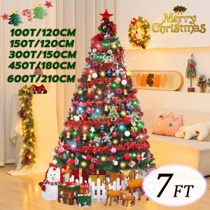 2024 Upgrade Package: Christmas Tree with Decoration Set for Home 4ft/5ft/6ft/7ft Makapal Party Decorative for Holiday