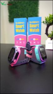 Đồng hồ thông minh trẻ em Y92 sim 4G định vịcảm ứng chống nước nghe gọi 2 chiều có Tiếng Việt WIFi