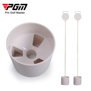 PGM Golf Putting Green Backyard Plastic Practice Hole Cup Flag Stick Pitch Golf Equipment White