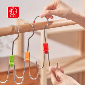 360 Degree Rotating Double Head Hook Multi-Purpose S-Shaped Bar Hook for Shopping Cart And Car Back Storage Organizer