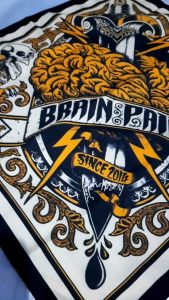 cod - slayer bandana syal bahan tebal cotton polyester scraft masker motif band music - multifungsi