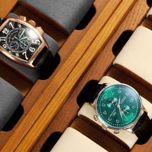 Oirlv 10 Slot Wooden Watch Box Men Women Mechanical Watches Wristwatch Storage Organizer Box Birthday Gift Display Case X048