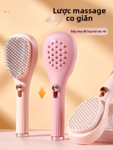 Cọ Massage Tóc Ma Thuật Có Thể Mở Rộng Cọ Vệ Sinh Da Đầu Làm Đẹp Cọ Chống Tĩnh Điện Cọ Tóc Thẳng Sử Dụng Tại Nhà Đẹp 3759