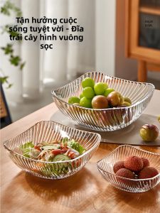 MADASHUAI | Đĩa Trái Cây Pha Lê Sang Trọng
