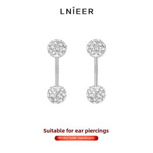 Lnieer | Sparkling Dual Head Full Diamond Ball Ear Cuff Screw Back