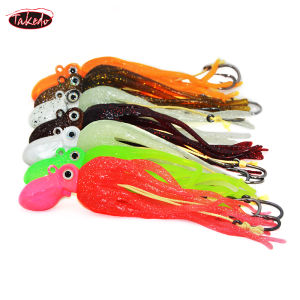 TAKEDO LG01 350g 400g 450g Octopus Lead Jig Head UV TPR With Hook Soft Fishing lures