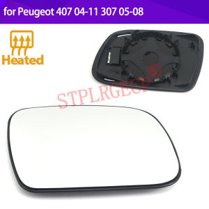 Stplrgecp Passenger Side Driver Side Left or Right Door Side Heated Wing Mirror Glass Lens for Peugeot 407 04-11 307 05-08