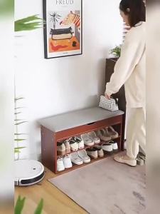 Tủ Giày Có Ghế Ngồi Chống Bụi cho Không Gian Nhỏ