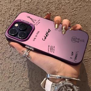 C-Coldplay Rapper Cool Phone Case For IPhone 17 16 15 14 13 12 11 Pro Max Air Matte Laser Aurora Shockproof Phone Case