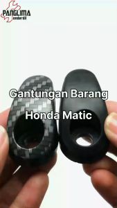 Gantungan Barang Untuk Motor Honda Matic Beat FI-F1-Sporty-eSP-Pop-Street & Vario 110-125-150 LED New & Scoopy Karbu & Spacy Cantolan-Kaitan Hitam-Carbon