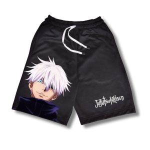 Celana Santai Anak 1-12 Tahun Celana Anak Cowok Celana Pendek Anak Anime Jujutsu Kaisen Gojo Satoru