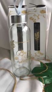 (min.order 20 pcs) Souvenir BOTOL BENING TUMBLER KACA kemasan Kemas PLASTIK BOX Sovenir Makassar