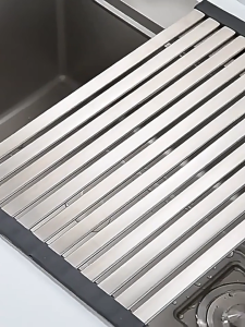 Gslife Giá Để Bát Đa Năng Inox 304 - Tấm Mành Gác Bồn Rửa Tiết Kiệm Không Gian Chất Lượng Cao