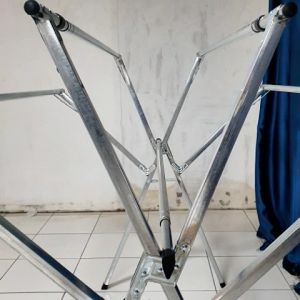 TURUN HARGA Jemuran Baju Portable Lipat Bahan Stainless Steel Tiang 5 Awet Dan Tahan Lama